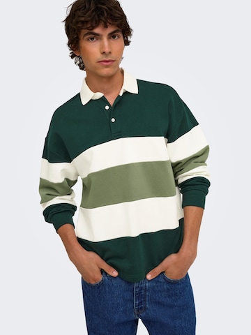 Only & Sons Sweatshirt 'Maglieria'‌‌‌‌‌ in Grün