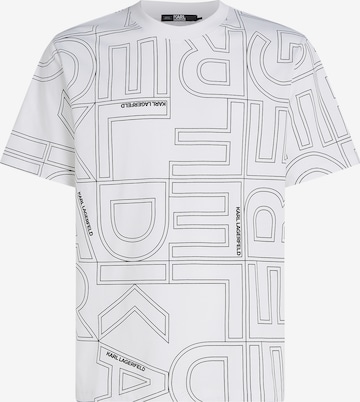 Karl Lagerfeld - Camiseta en blanco: frente