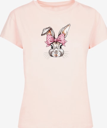 F4NT4STIC Shirt 'Niedlicher Hase mit Schleife' in Pink: front
