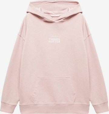 MANGO TEEN Sweatshirt 'Things' in Pink: front