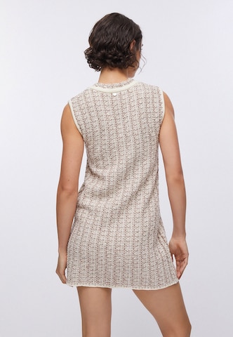 Liu Jo Oprijeta obleka | bež barva