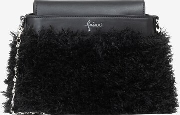 faina Clutch in Black: front