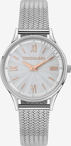 Trussardi Analoguhr in Silber: Vorderseite