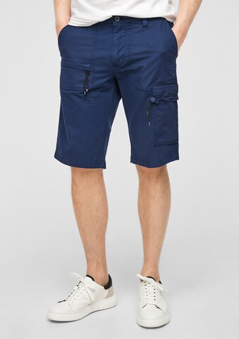 Regular Pantalon cargo s.Oliver en bleu : devant