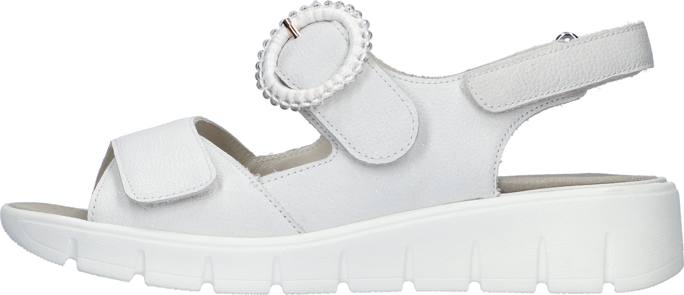 WALDLÄUFER Sandale in Weiß