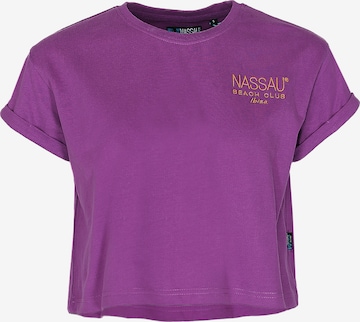 NASSAU Beach Club Shirt in Lila: Vorderseite