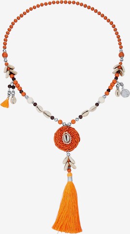 Angel of Style Necklace in Orange: front