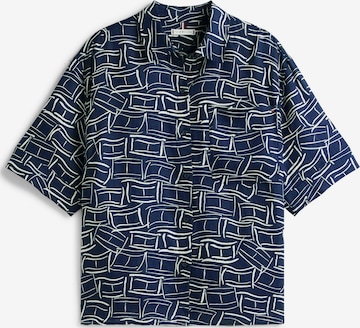 Camicia da donna 'ESS' di Tommy Hilfiger Curve in blu: frontale