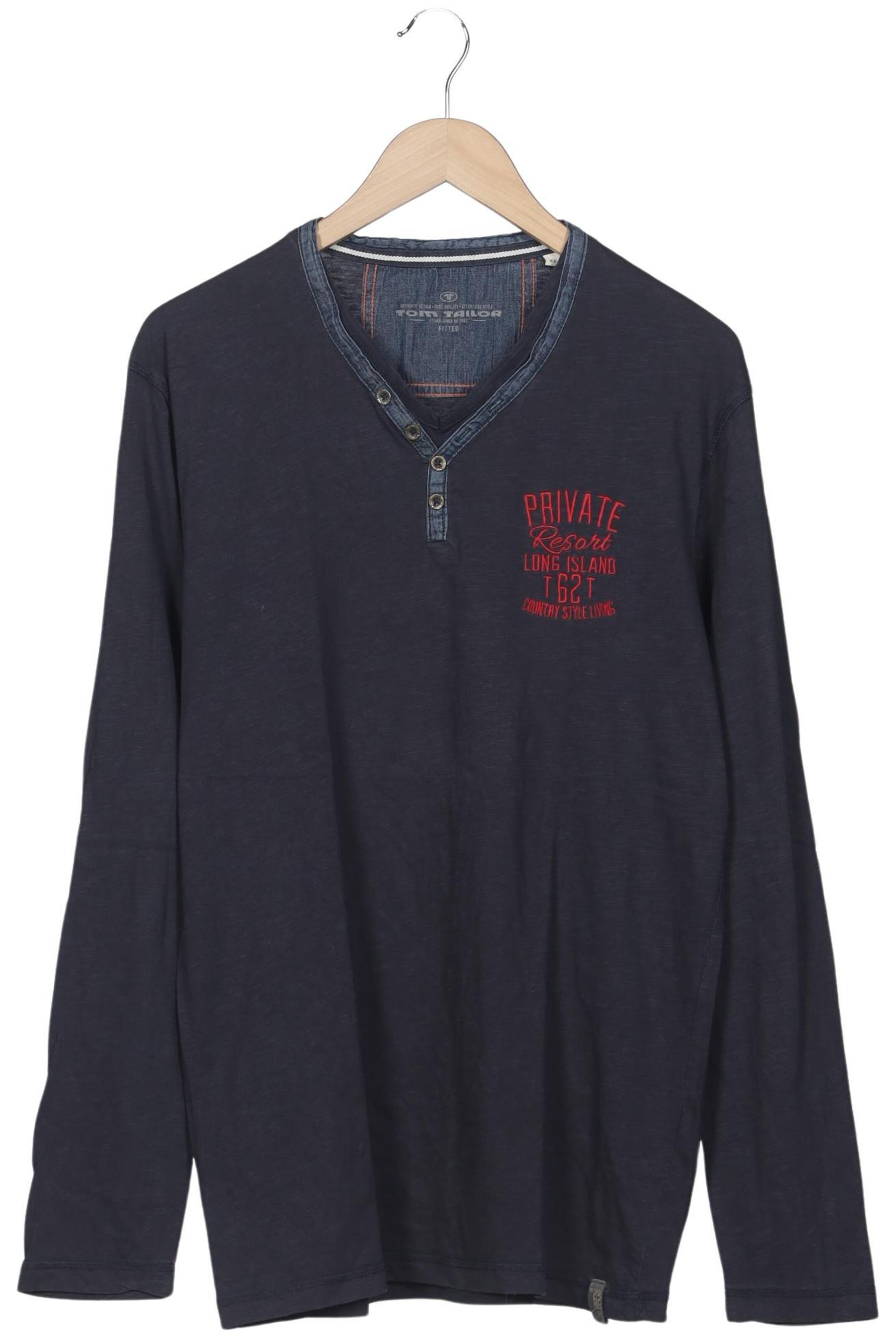 TOM TAILOR Shirt in XXL in Blue: front