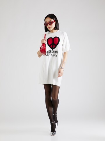 Moschino Jeans - Vestido talla grande en blanco