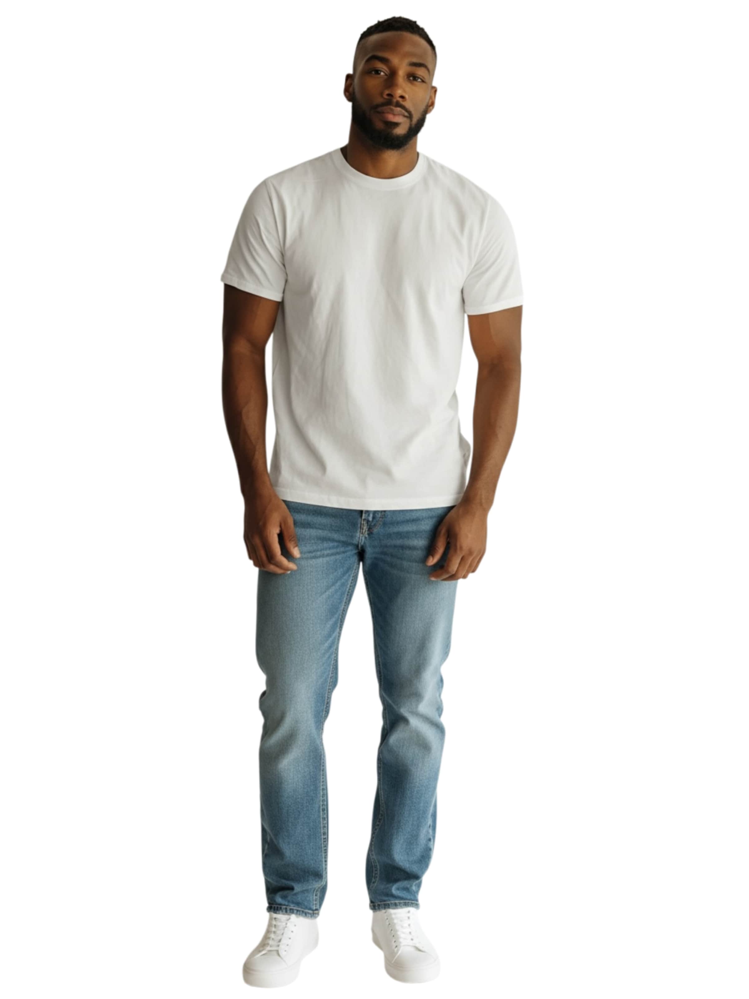 Good to Blue Shirt 'Basic Men T-Shirt'‌‌‌‌ in Weiß