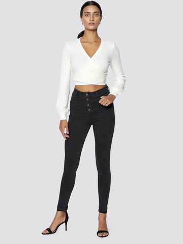 FRESHLIONS Skinny Jeans 'Ramona' in Zwart