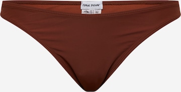 Public Desire Curve Bikini bottom in Brown: front