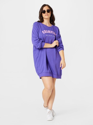 Zizzi Dress 'VSIA' in Purple