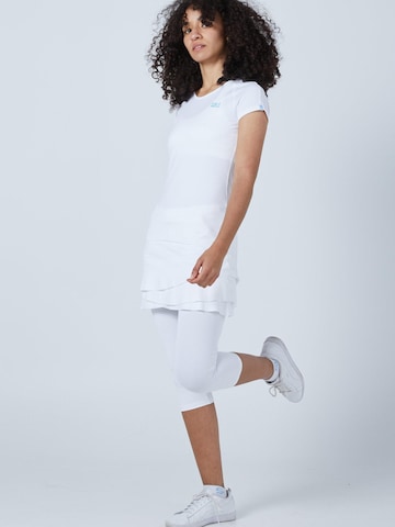 SPORTKIND Performance shirt 'Capsleeve' in White: front