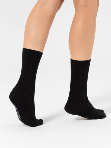 MOROTAI Sportsockor ' Brand Logo Crew Socks ' i svart