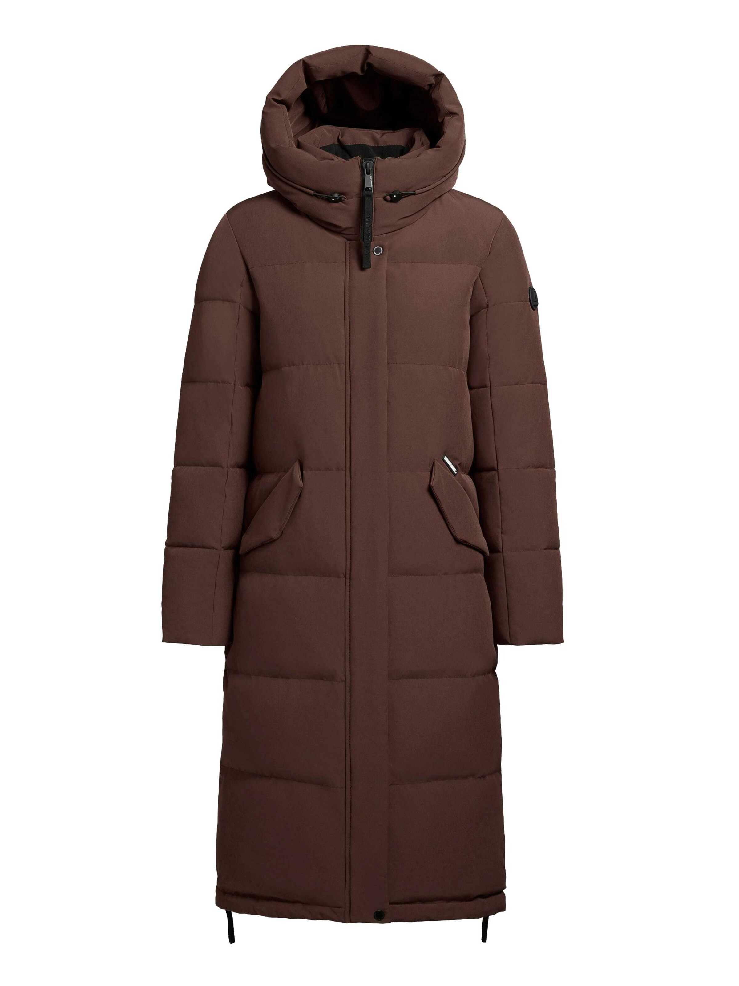 Manteau d’hiver ' Riad-YM ' khujo en marron : devant