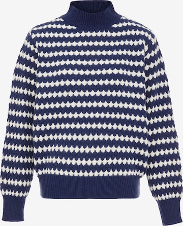 Pull-over FENIA en bleu : devant