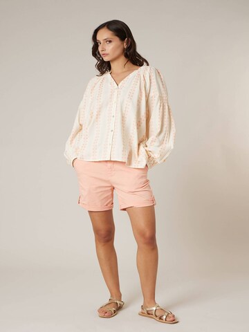 Deeluxe Bluse 'LUCINA' in Beige