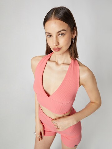 VIERVIER Top 'Philine' in Pink: front