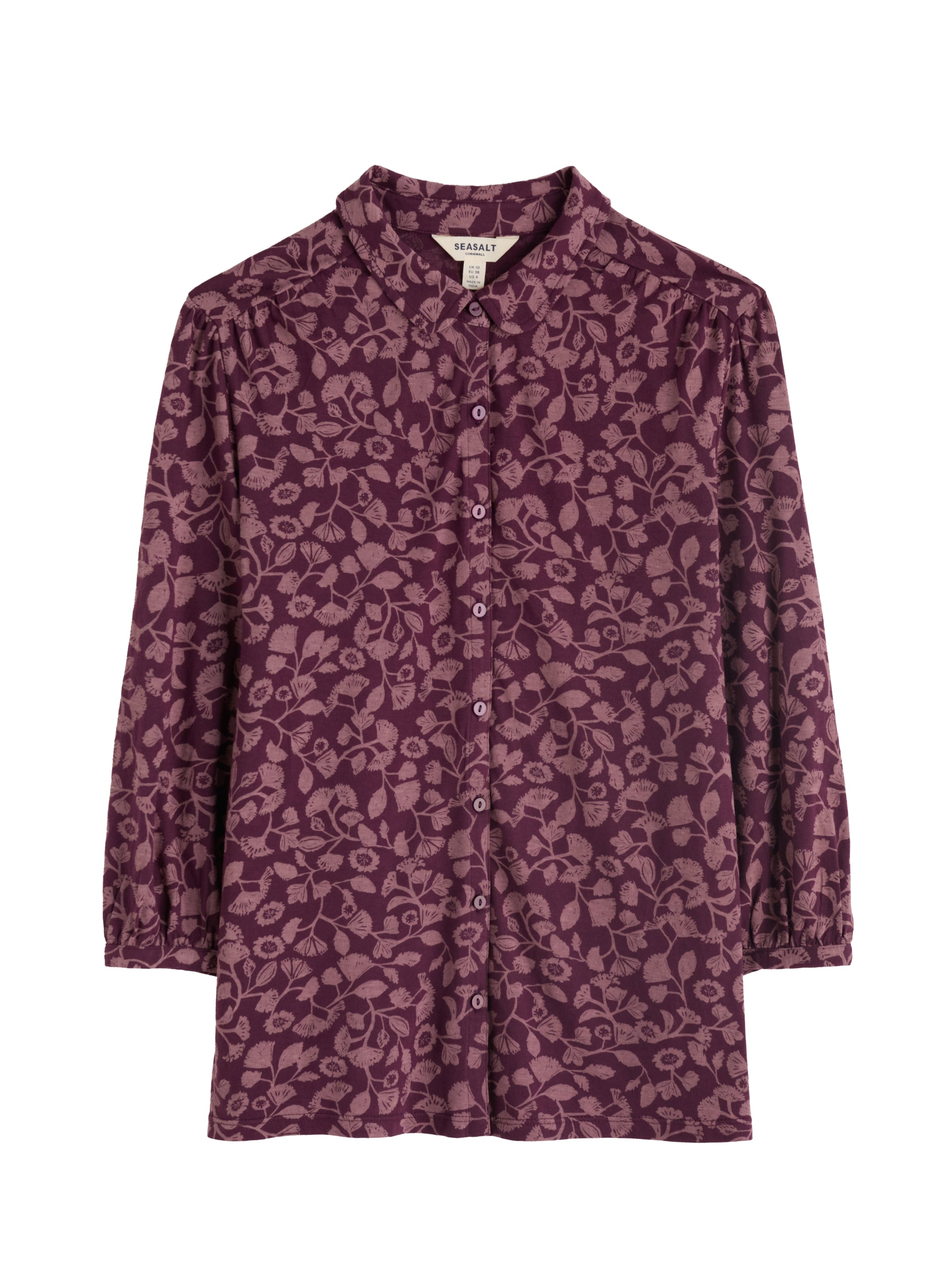 Seasalt Cornwall Bluse 'Embrace' i lilla: forside