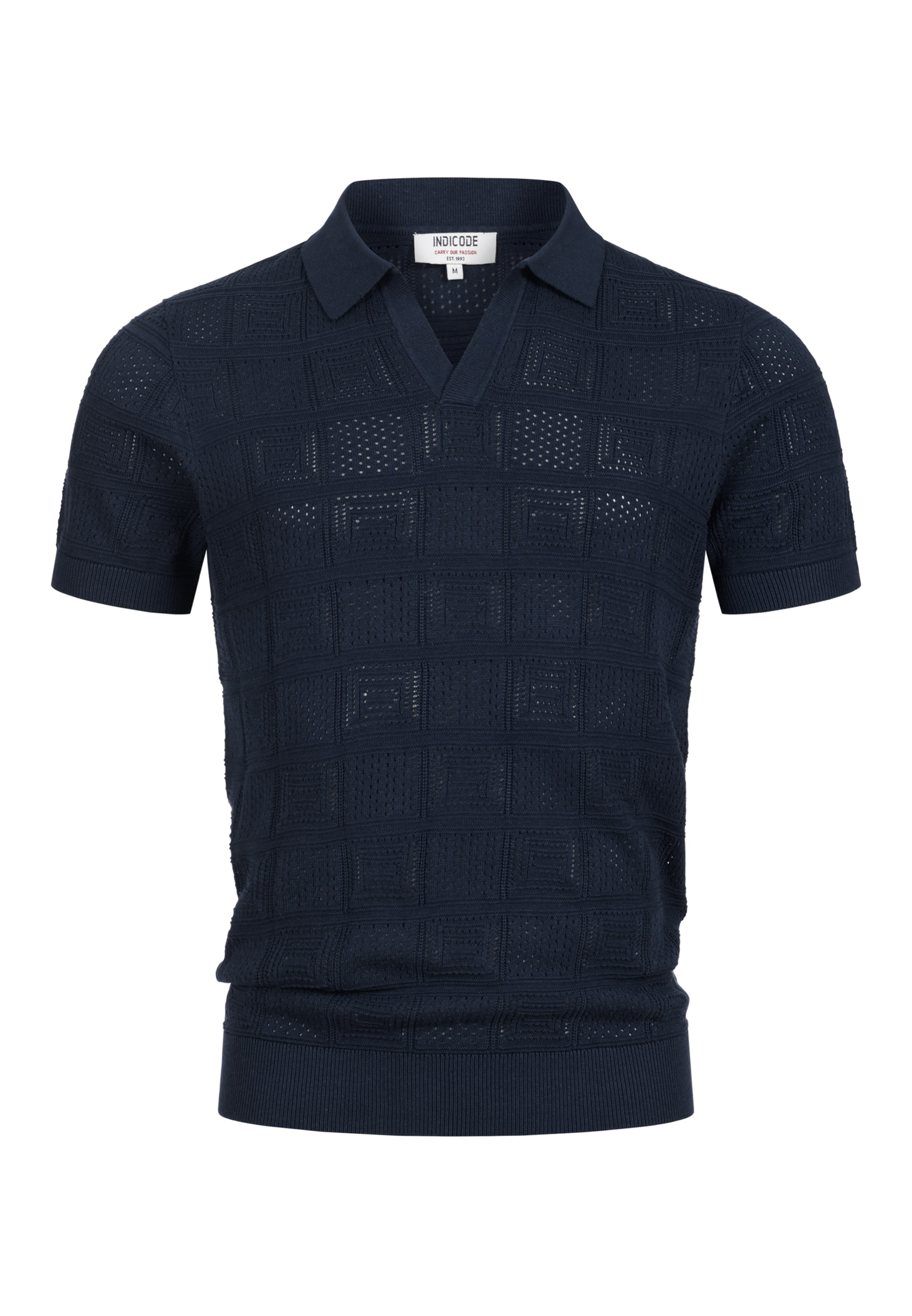 INDICODE JEANS T-Shirt ' INTryto' en S en marine, Vue avec produit
