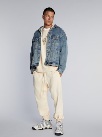 BARRYAN Loose fit Pants 'Embroidered shell sweatpants' in Beige