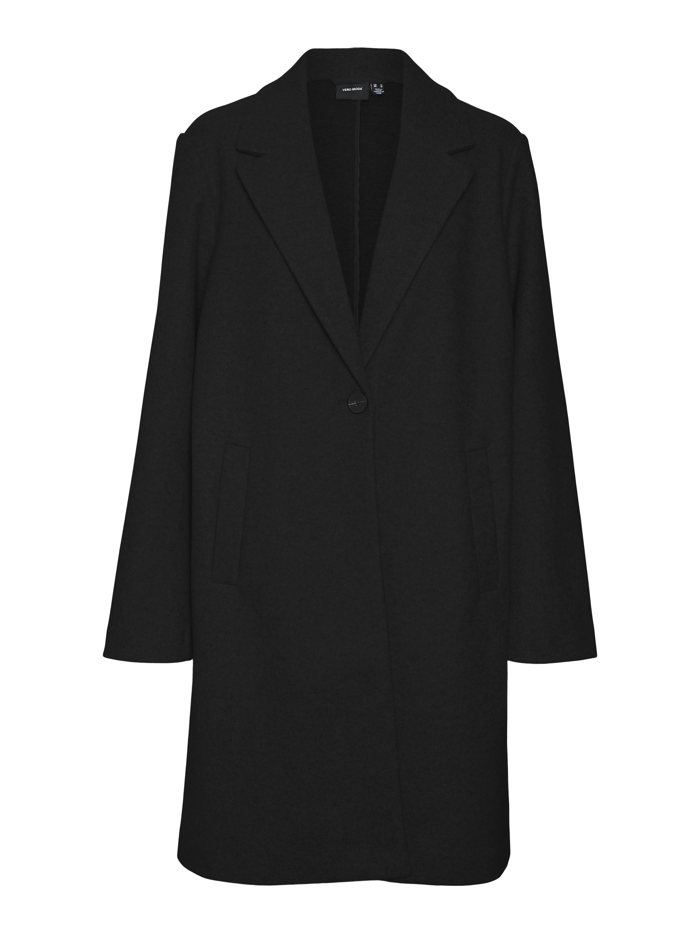 VERO MODA Přechodný kabát 'VMVINCEMARI' – černá: přední strana