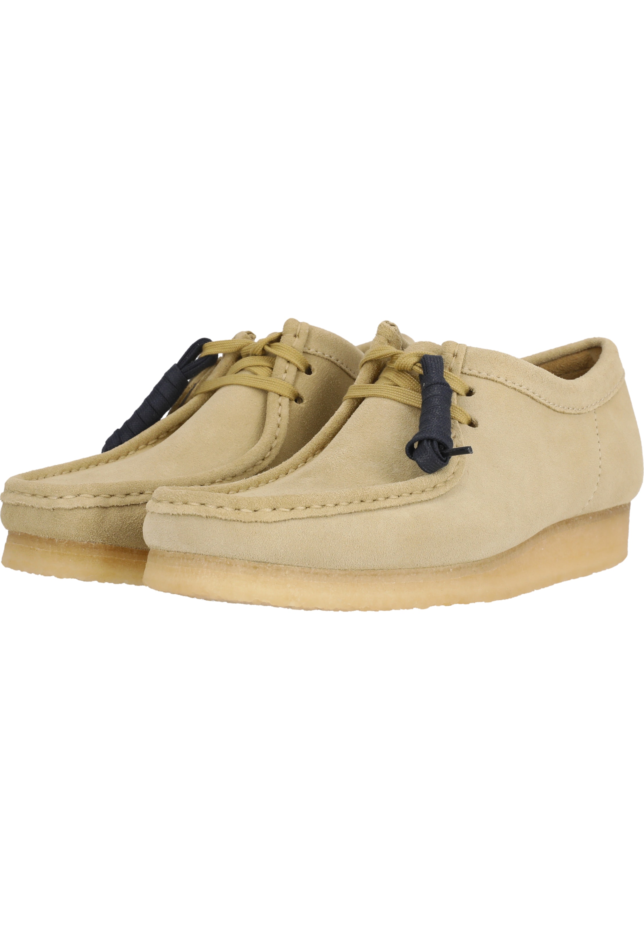 CLARKS Schnürschuhe 'Wallabee Maple' in Beige