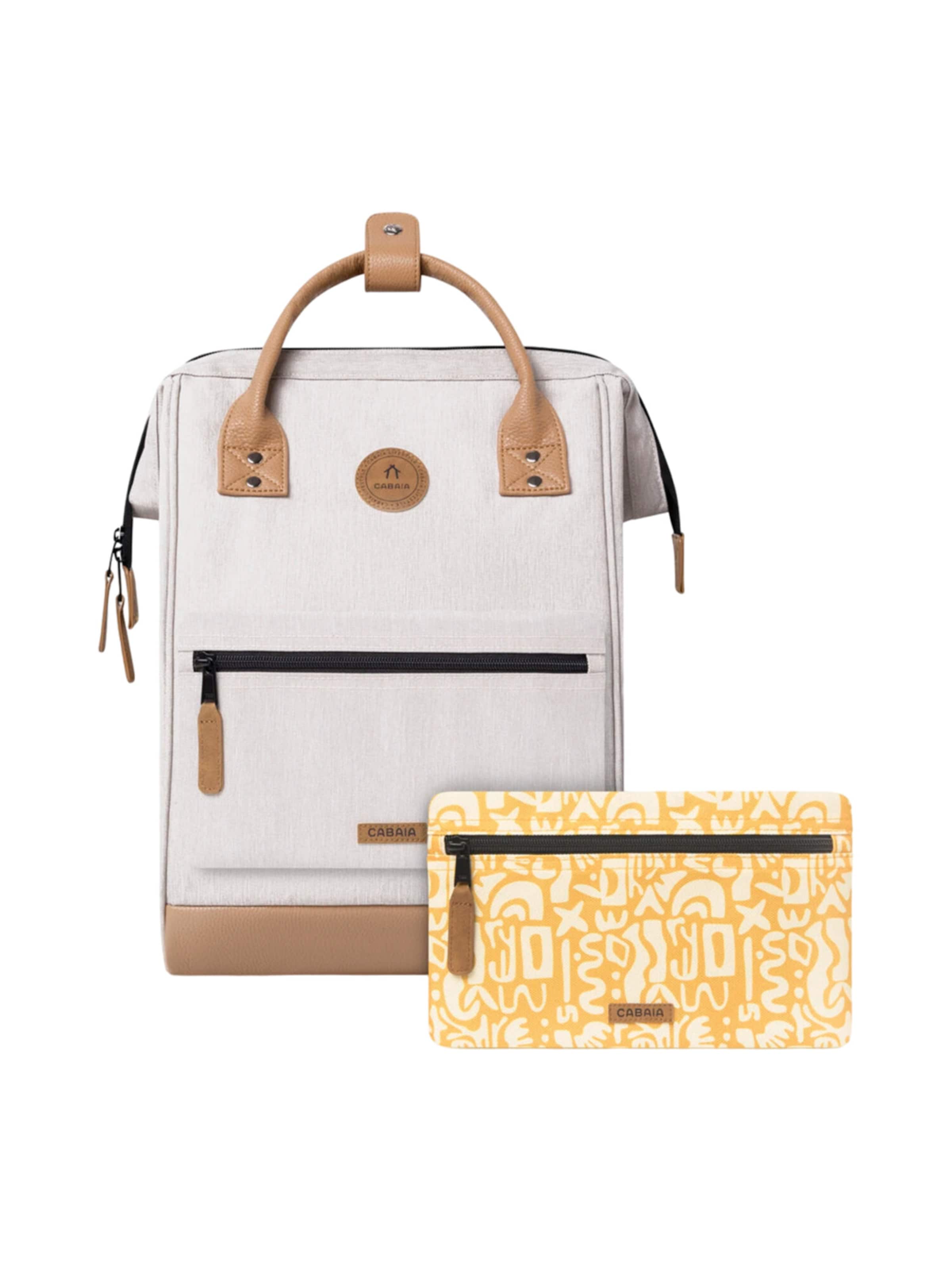 Cabaia Rucksack 'Arequipa M'‌‌‌‌‌ in Beige: Vorderseite