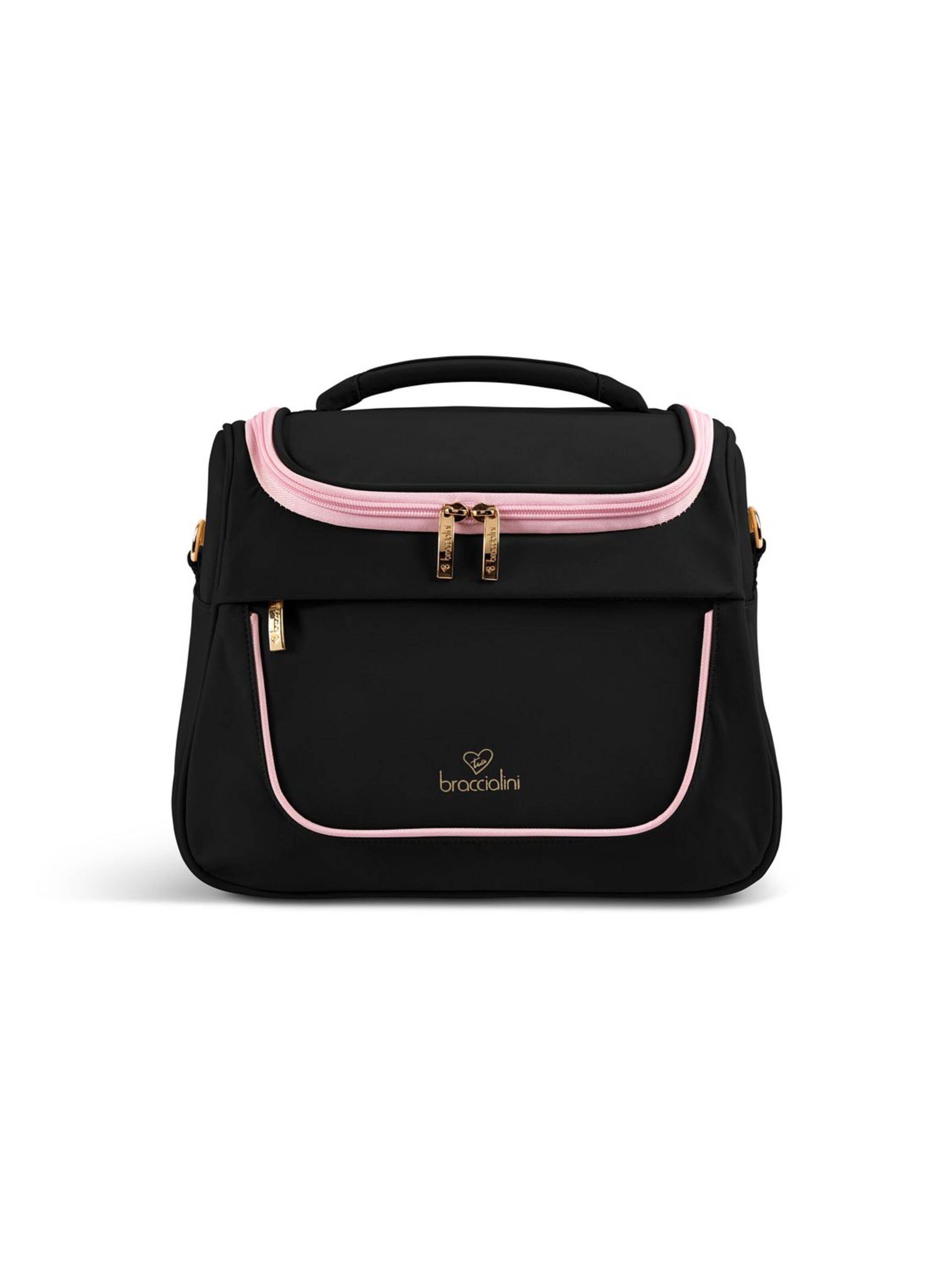 Braccialini - Bolsa de maquillaje 'Milly' en negro: frente
