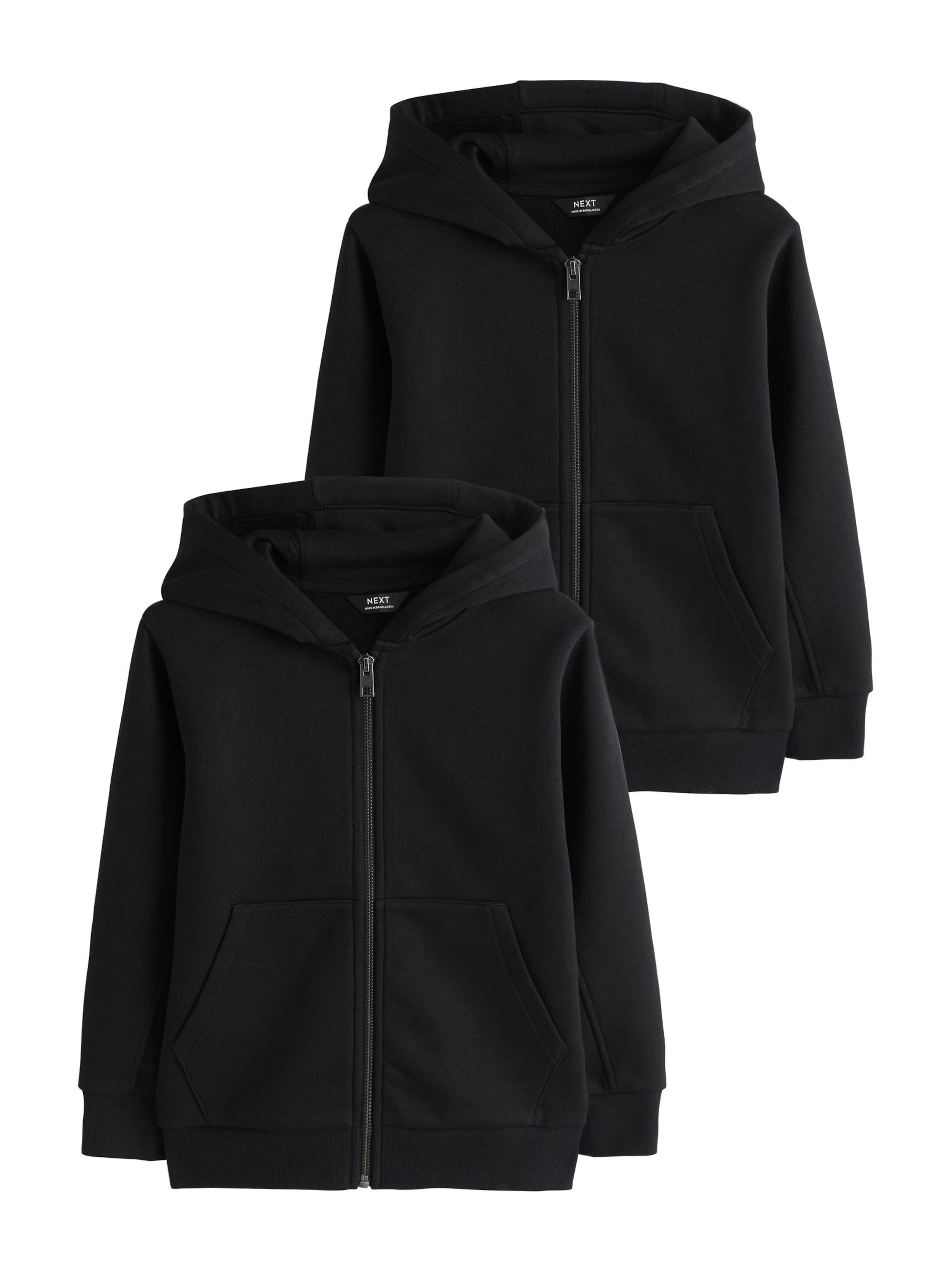 Next Sudadera con cremallera en negro, Vista del producto