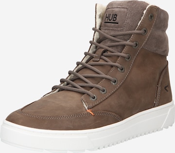 HUB Sneakers high 'Dublin 2.0' i brun: forside