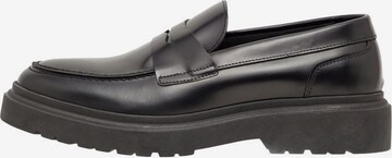 Slipper 'GIL' di Bianco in nero: frontale