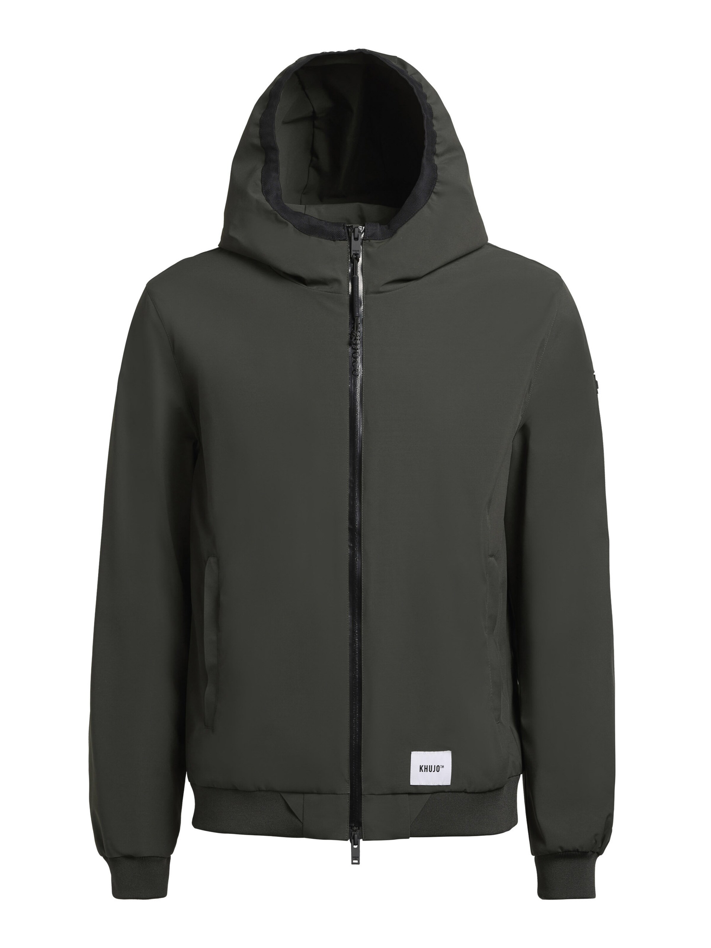khujo Jacke 'Larm' in Grün: Vorderseite