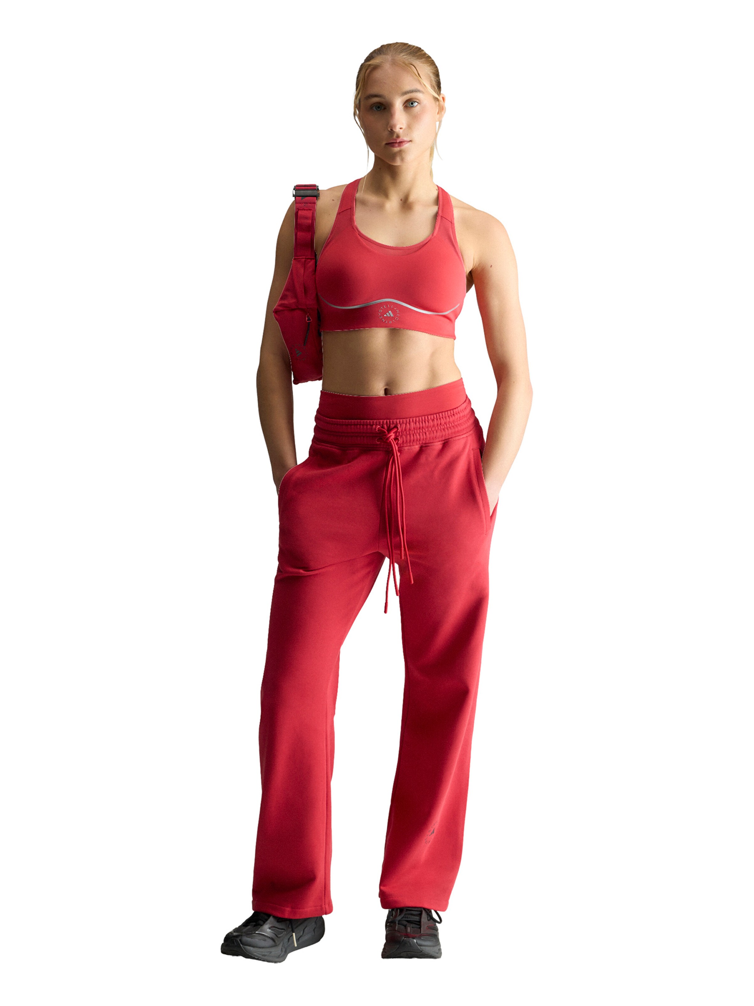 ADIDAS BY STELLA MCCARTNEY Бюстие Спортен сутиен в червено
