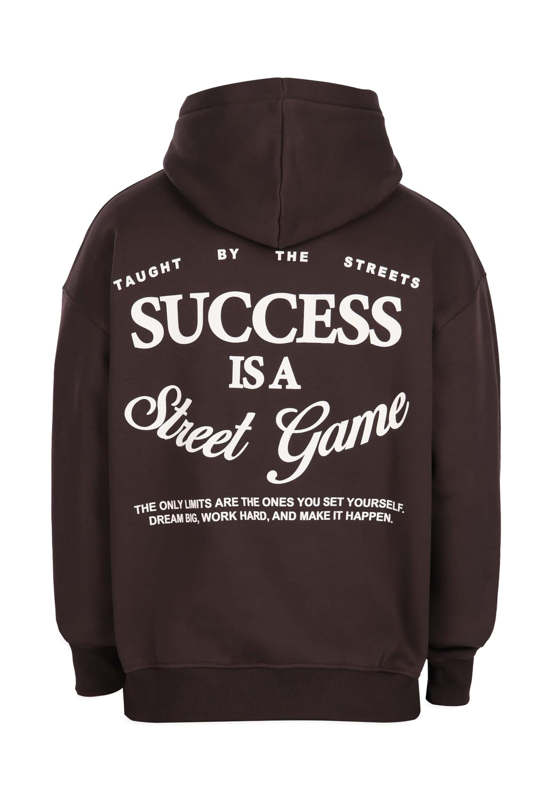 Dropsize Sweatshirt 'Success' in Braun