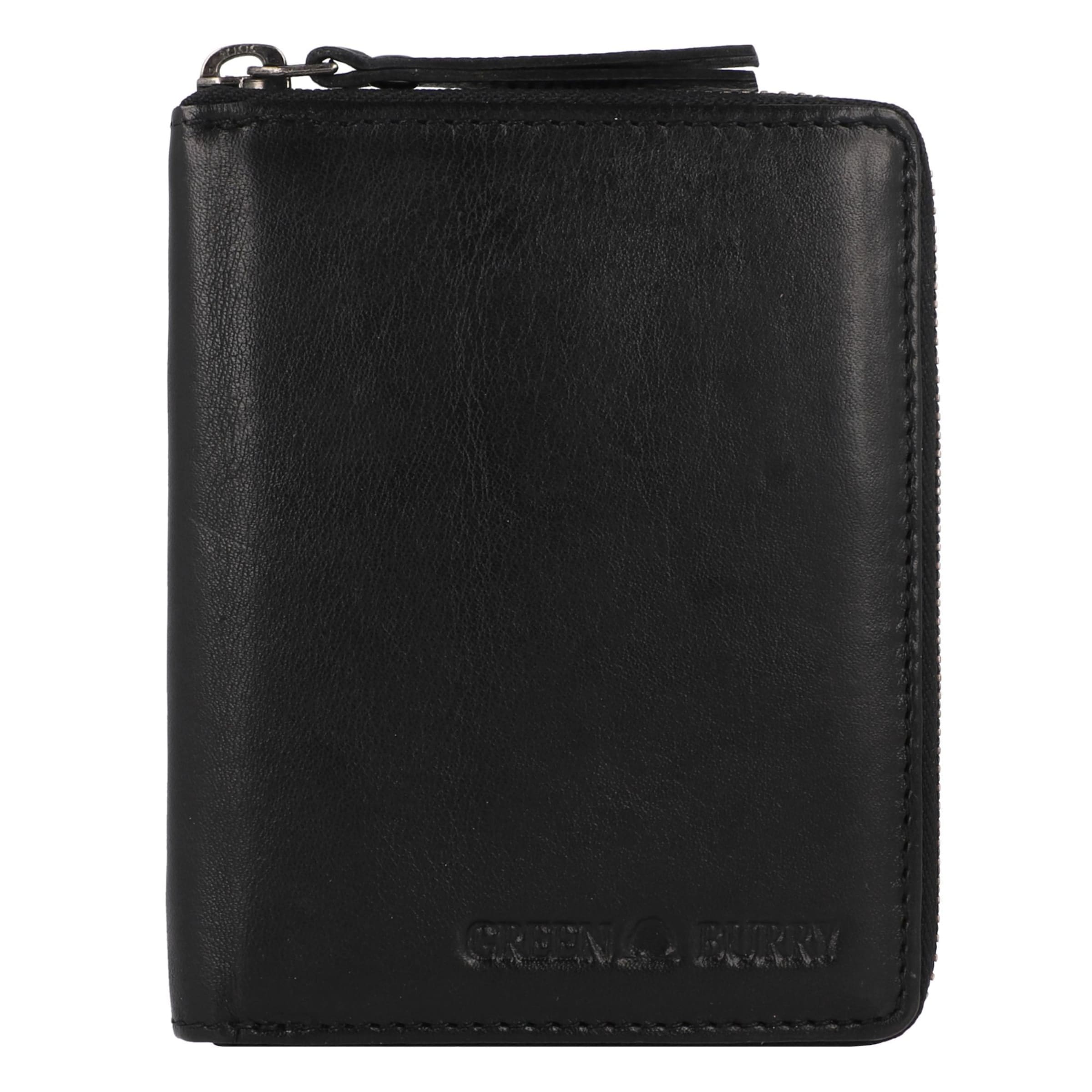 GREENBURRY Portemonnee 'Colombiana' in Zwart: voorkant