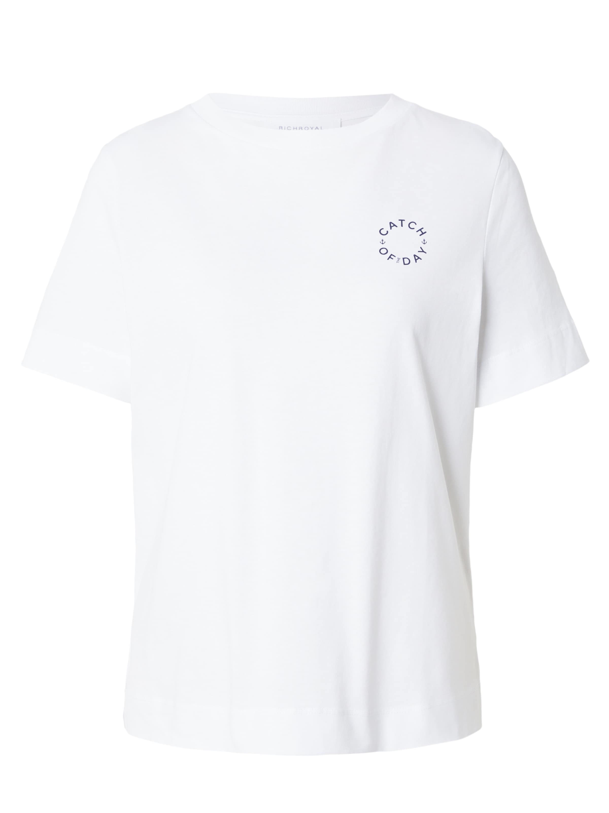 Tricou 'Sardines' de la Rich & Royal pe alb: față