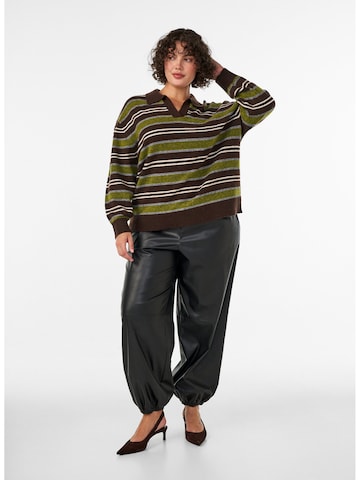 Zizzi Sweter w kolorze brązowy