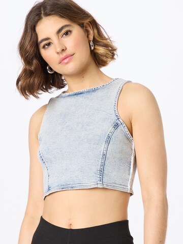 Calvin Klein Jeans Top – modrá: přední strana