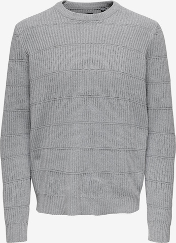 Only & Sons - Jersey 'MARSHALL' en gris: frente