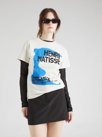T-shirt 'Henri Matisse' TOPSHOP en beige : devant