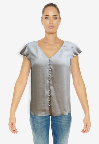 Le Temps Des Cerises Shirt 'JUANA' in Grey: front