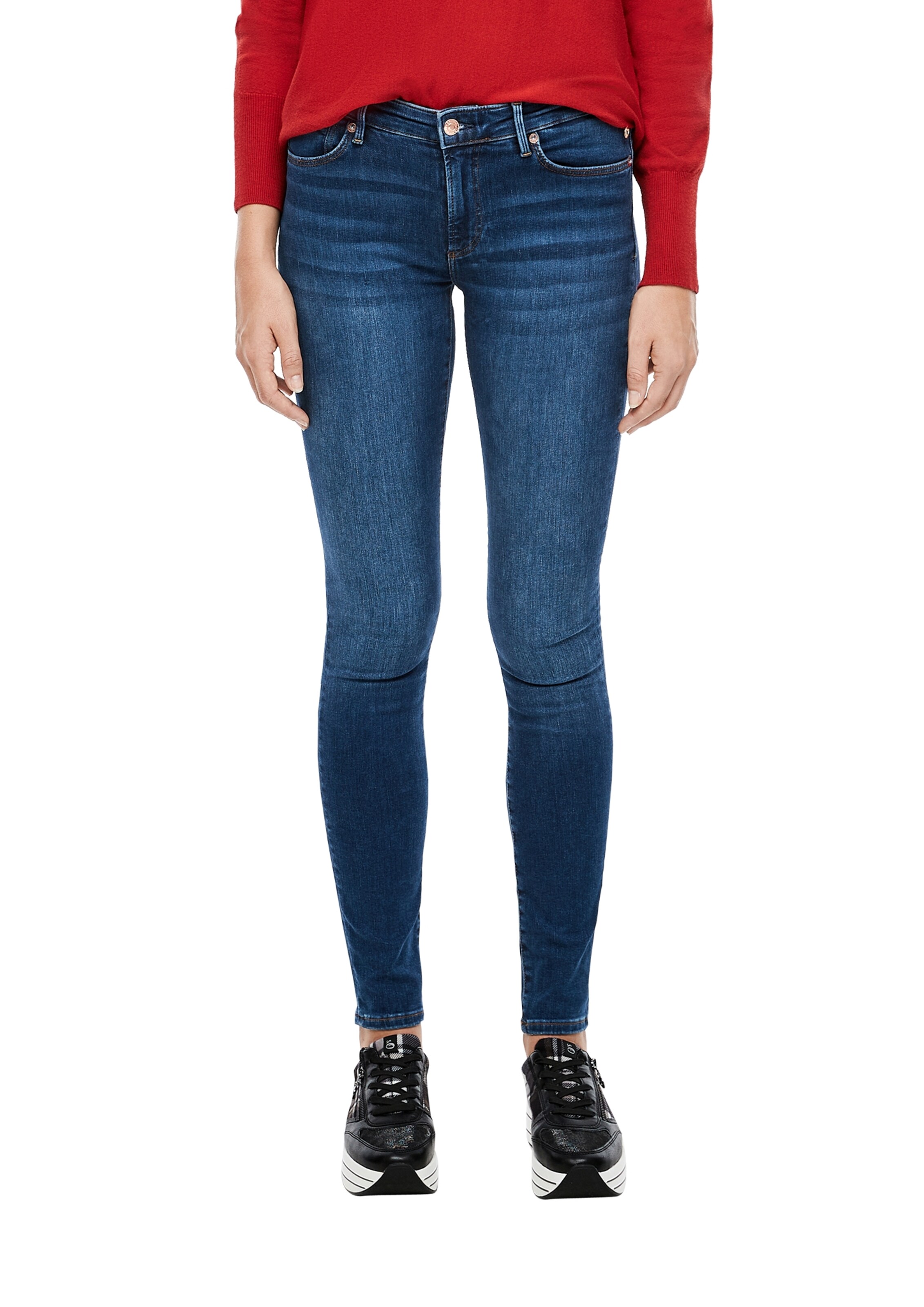 Skinny Jean 'Izabell' s.Oliver en bleu : devant