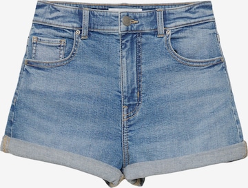 Regular Jeans de la Pull&Bear pe albastru: față