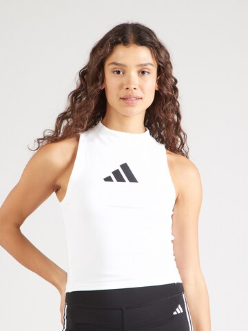ADIDAS SPORTSWEAR Sports top 'Z.N.E.' in White: front