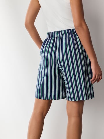 Wide Leg Pantalon à pince 'N. Premium' Next en bleu