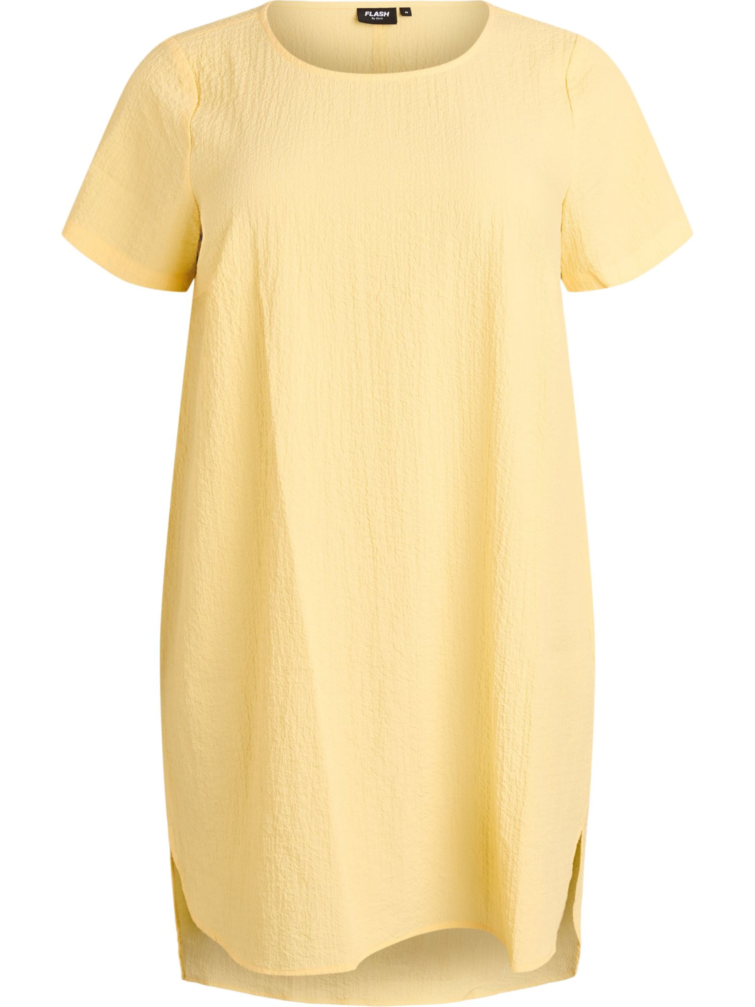 Zizzi - Vestido de verão 'FLTRACY' em amarelo: frente
