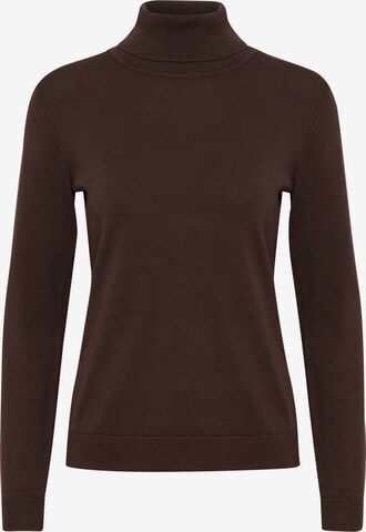 Fransa Sweater 'Blume' in Brown: front